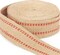 10 Yards Width 2" Roll Natural Burlap Red Line Jute Webbing Ribbon Upholstery Chair Webbing Tape for Outdoor DIY Gear Repai (Red Stripes)